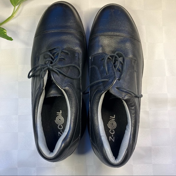 Z-COIL Back Pain Relief Coil Comfort Orthotic Therapeutic Black Dress Shoes, 12 - Picture 13 of 13